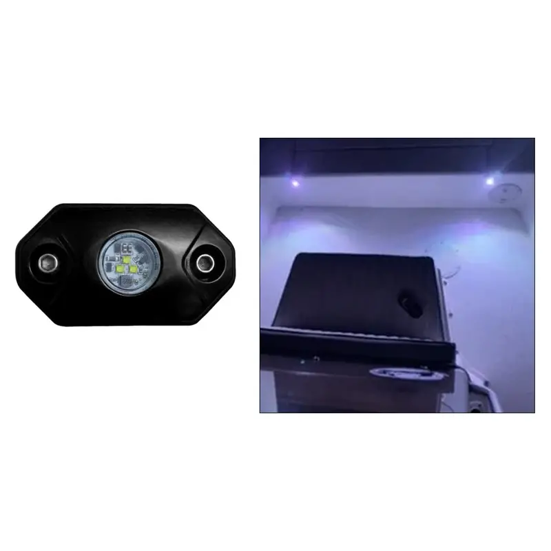 Black Oak Rock Accent Light - White - Black Housing 1