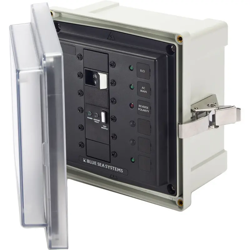 Blue Sea 3119 Sms Surface Mount System Panel Enclosure - 120/240V Ac / 50A Elci Main - 1 Blank Circuit Position 1