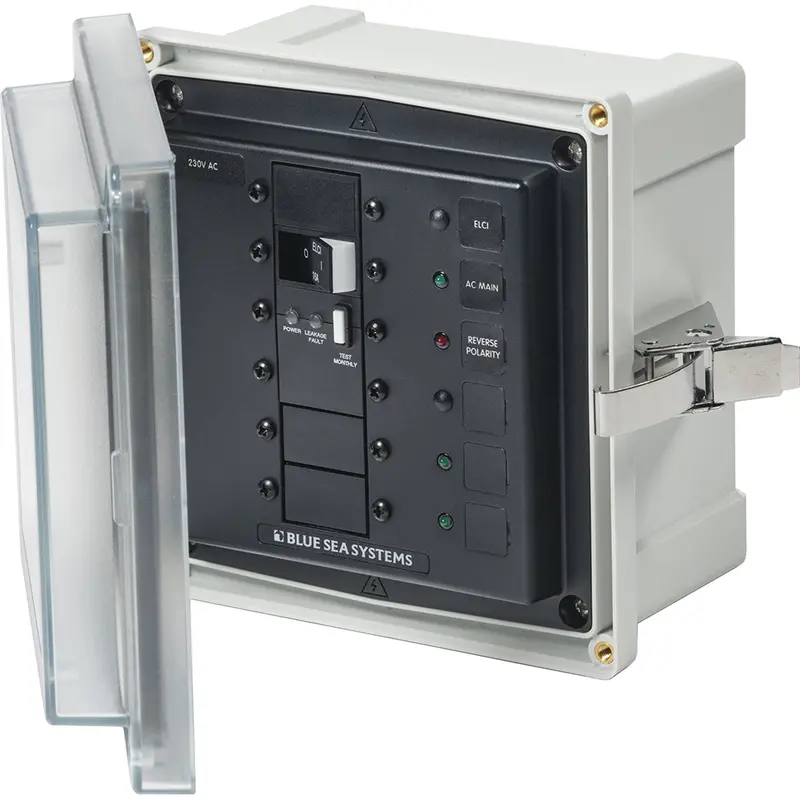 Blue Sea 3121 - Sms Panel Enclosure W/Elci (16A)  3 Blanks - 230V Ac 1