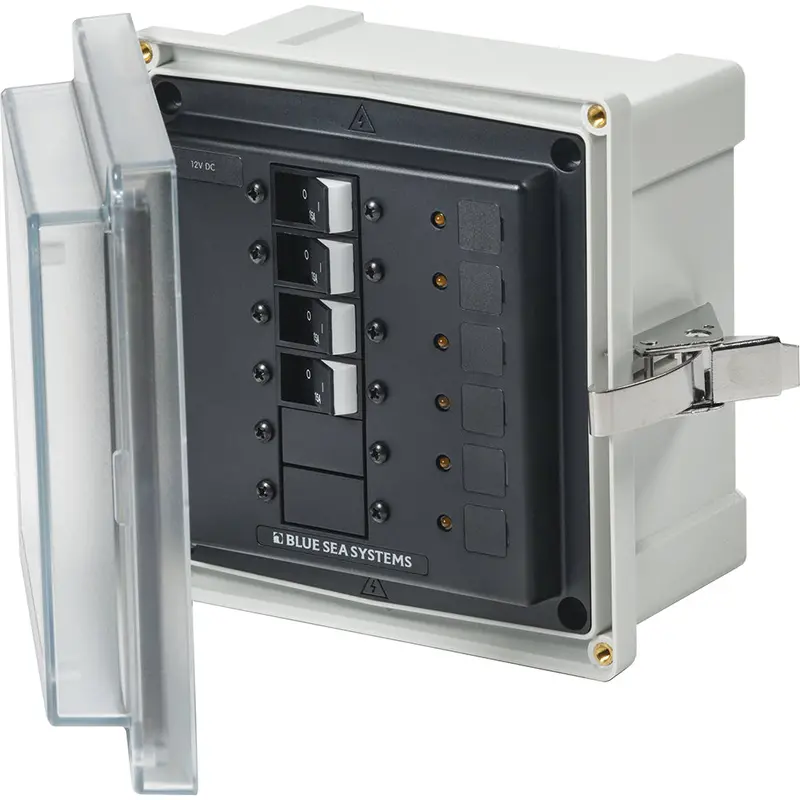 Blue Sea 3134 - Sms Panel Enclosure W/4 Branch (12/24V) - 12/24V Dc 1