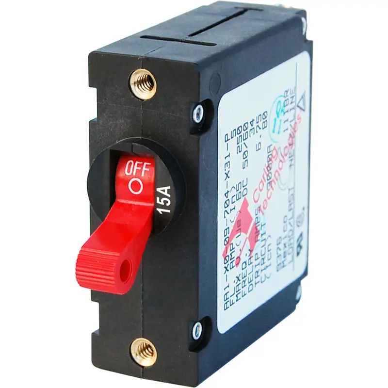 Blue Sea 7209 Ac / Dc Single Pole Magnetic World Circuit Breaker  -  15 Amp 1
