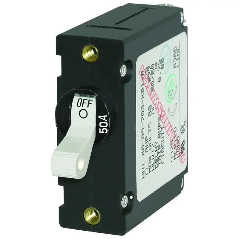 Blue Sea 7230 Ac/Dc Single Pole Magnetic World Circuit Breaker - 50Amp 1
