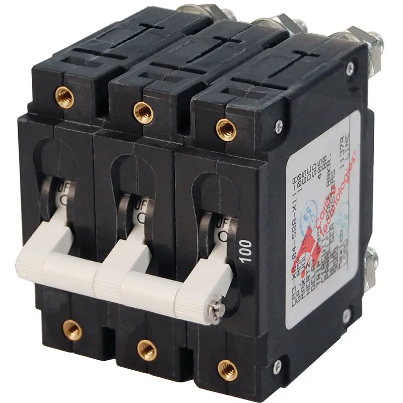 Blue Sea 7290 C-Series Triple Pole Circuit Breaker - 100A 1