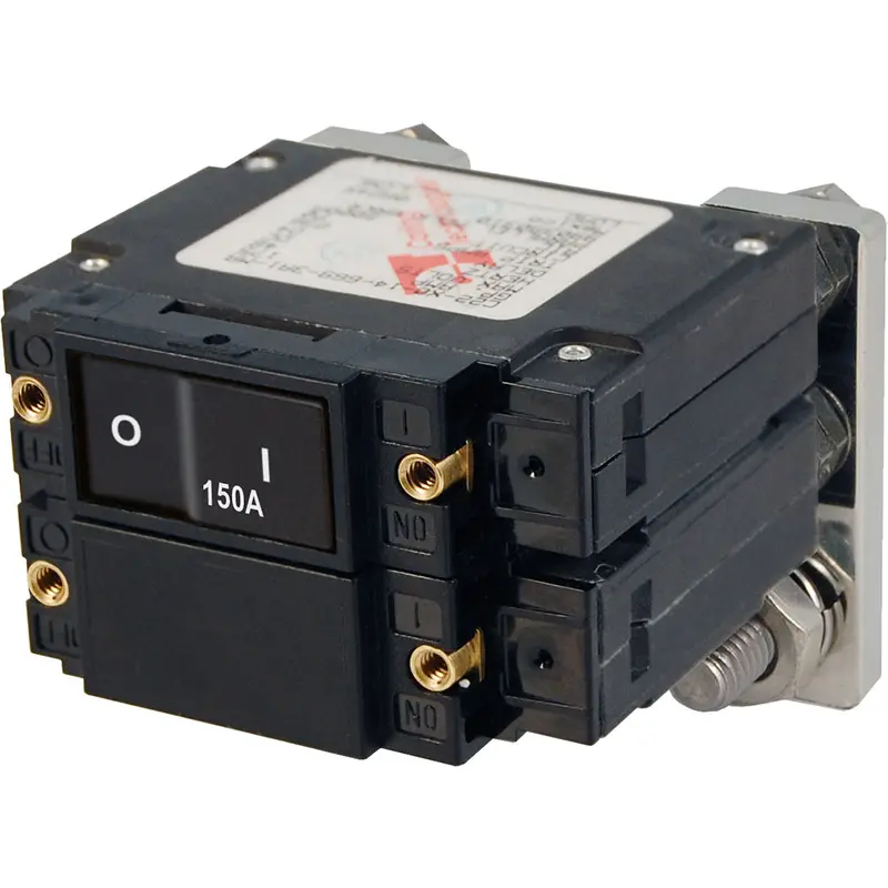 Blue Sea 7475 C-Series Flat Rocker Circuit Breakers, Single And Double Pole  -  150 Amp 1