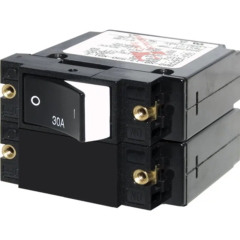 Blue Sea 7574 A-Series Raised Rocker Circuit Breaker - Double Pole - 30A 1