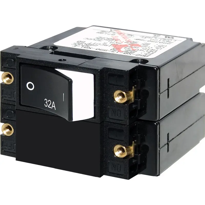 Blue Sea 7575 A-Series Raised Rocker Circuit Breaker - Double Pole - 32A 1