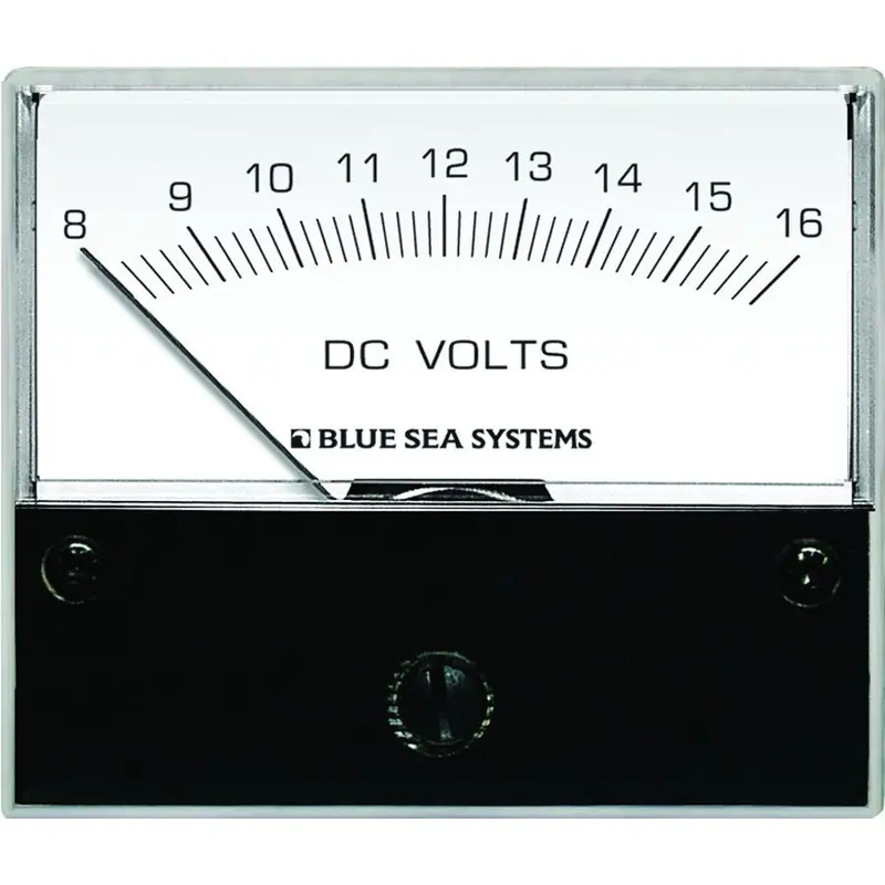 Blue Sea 8003 Dc Analog Voltmeter - 2-3/4" Face, 8-16 Volts Dc 1