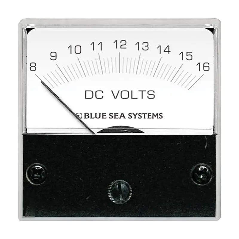 Blue Sea 8028 Dc Analog Micro Voltmeter - 2" Face, 8-16 Volts Dc 1