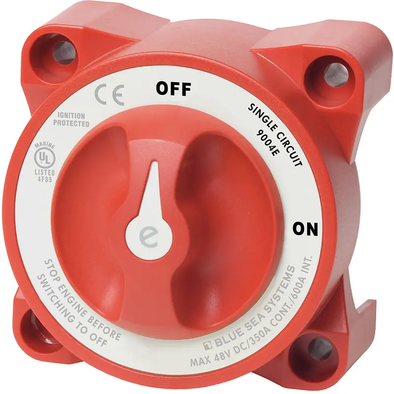 Blue Sea 9004E E-Series Battery Switch Single Circuit On/Off W/Alternator Field Disconnect 1