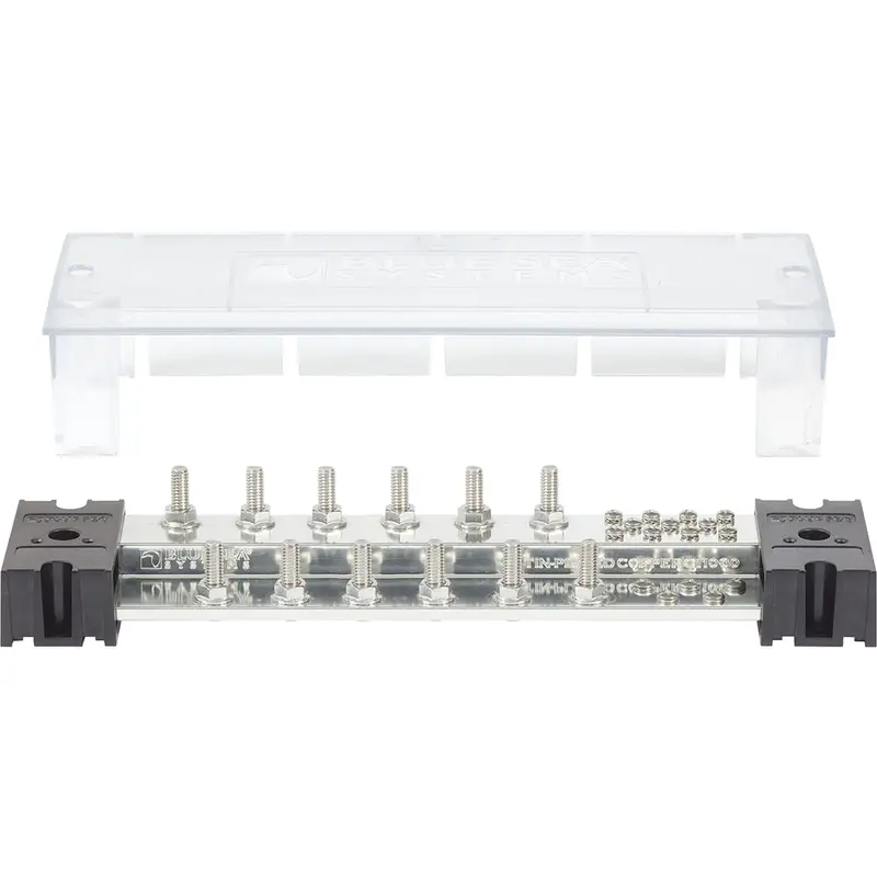 Blue Sea Powerbar 1000 - 12 5/16" Terminal Studs W/Cover 1