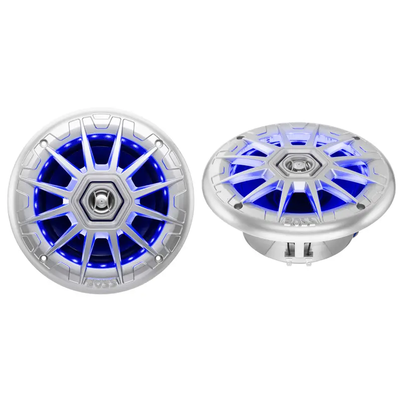 Boss Audio 6.5" Mrgb65s Speakers W/Rgb Lighting - Silver - 200W 1