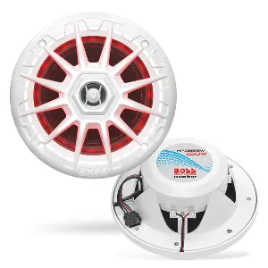 Boss Audio Mrgb55w 5.25" Marine Speakers W/Rgb Lighting - White 1