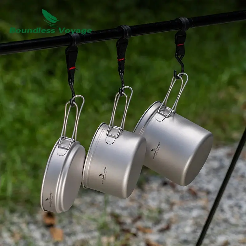 Boundless Voyage Ultralight Titanium Pot Pan Set 1