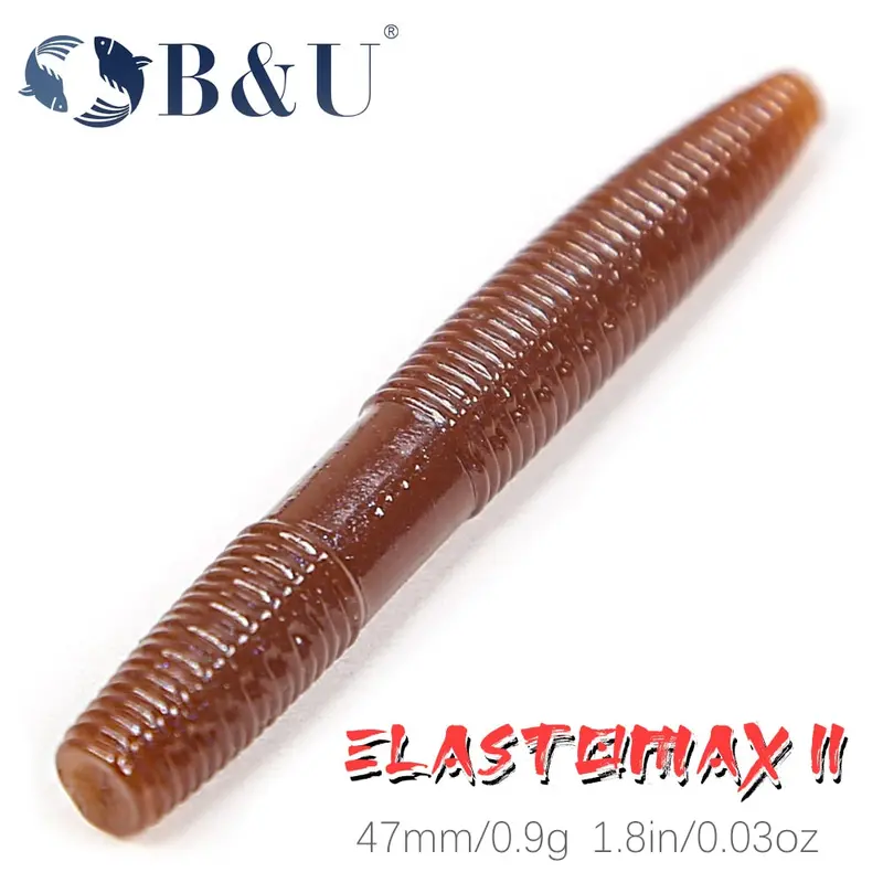 B&U Elastomax 11 Senko Worms 10Pcs 47Mm/0.9G 1