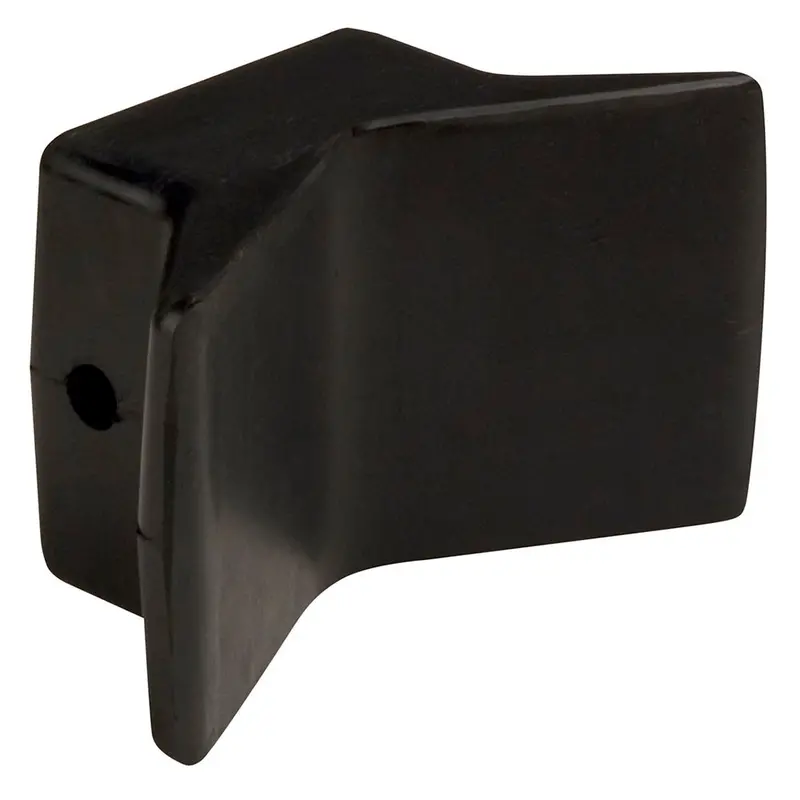 C.E. Smith Bow Y-Stop - 4" X 4" - Black Natural Rubber 1