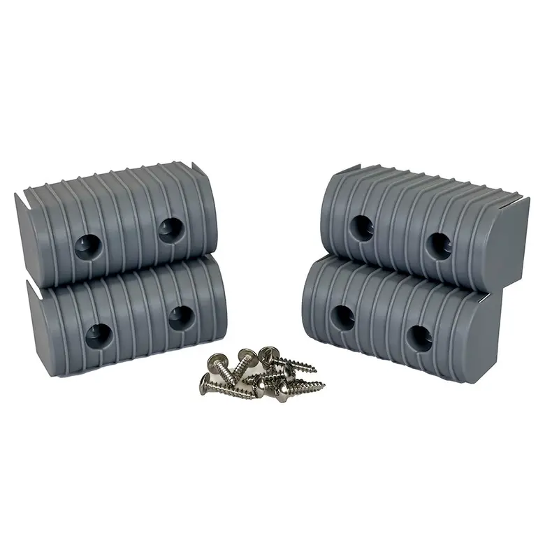 Caliber Bunkwrap End Cap 2X4" Grey Accessory Kit W/Stainless Steel Hardware *4-Pack 1