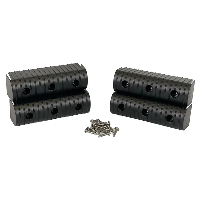 Caliber Bunkwrap End Cap 2X6" Black Accessory Kit W/Stainless Steel Hardware *4-Pack 1