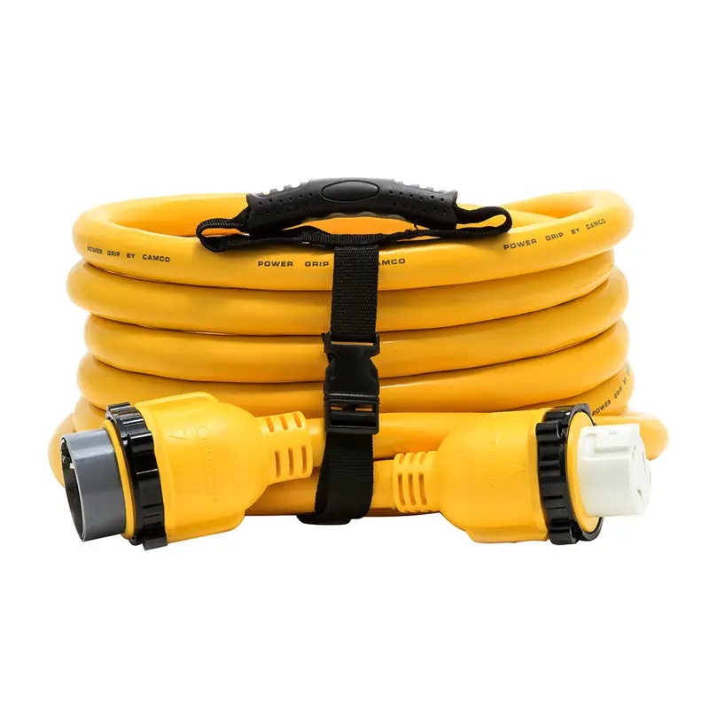 Camco 50 Amp Power Grip Marine Extension Cord - 25 M-Locking/F-Locking Adapter 1