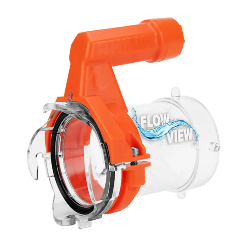 Camco Rhino Rv Sewer Hose Extender Pro - 5 Sewer Hose Extension - Torque-Grip Handle W/Built-In Led Flashlight 1