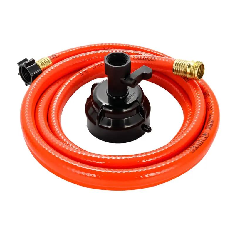Camco Rhinoflex 10 Clean Out Hose W/Rinser Cap - 5/8" Internal Diameter 1