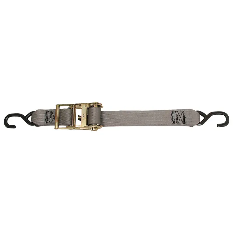 Cargobuckle Multipurpose Ratchet Strap Tie-Down W/S-Hooks - 2" X 15 1