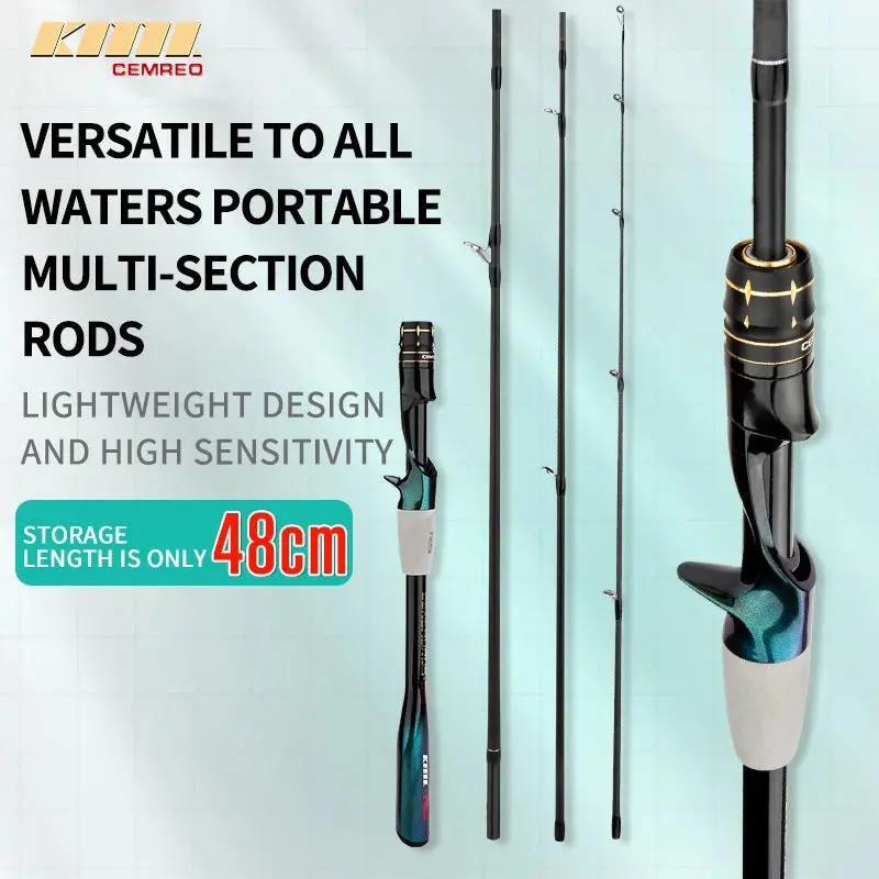 Cemreo Centaurus Rs Carbon Spinning/Casting Travel Rod 4-5Pc 1.8M/2.1M/2.4M 1