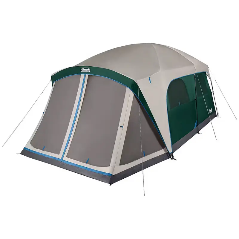 Coleman 12-Person Skydome Camping Tent W/Screen Room - Evergreen 1