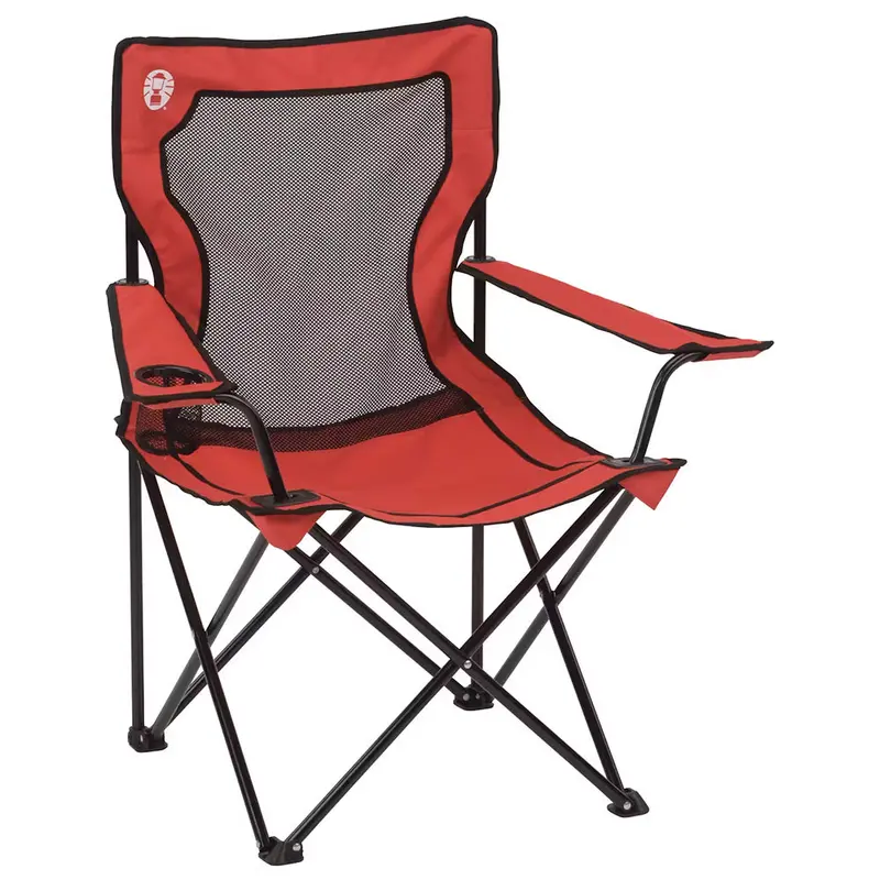 Coleman Broadband Mesh Quad Chair - Red 1