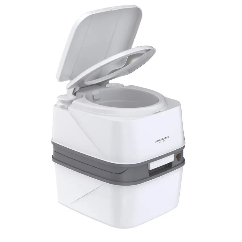 Commodore Premium Portable Travel Toilet - Injection Molded - 18L/4.75 Gallon 1