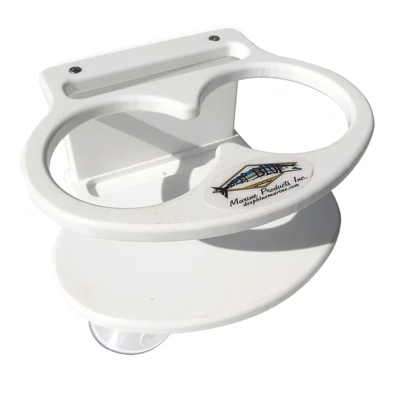 Deep Blue Marine Double Slim Can Drink Holder  Cell Phone - White 1