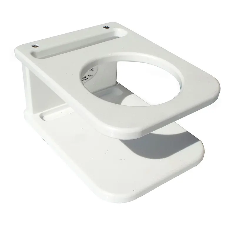 Deep Blue Marine Side Mount Single Drink Holder - Suction Cup Mount - White 1