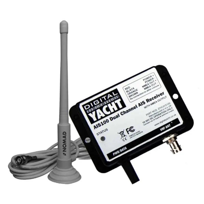 Digital Yacht Ais100 Ais Usb Receiver W/Qmax Portable Antenna 1