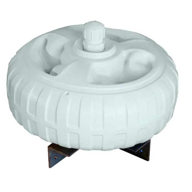 Dock Edge Inflatable Dock Wheel - 18" - White 1