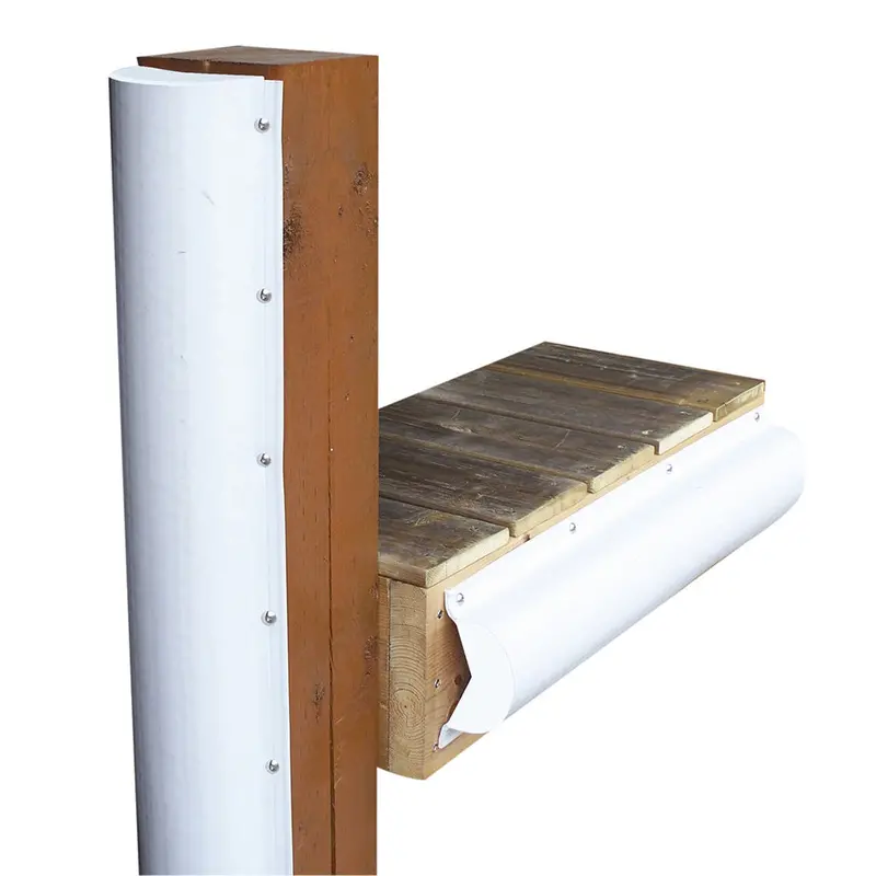Dock Edge Piling Bumper - One End Capped - 6' - White 1