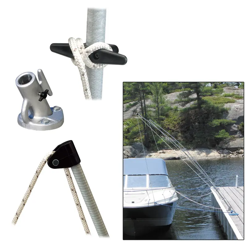 Dock Edge Premium Mooring Whips 2Pc 12Ft 5,000 Lbs Up To 23Ft 1