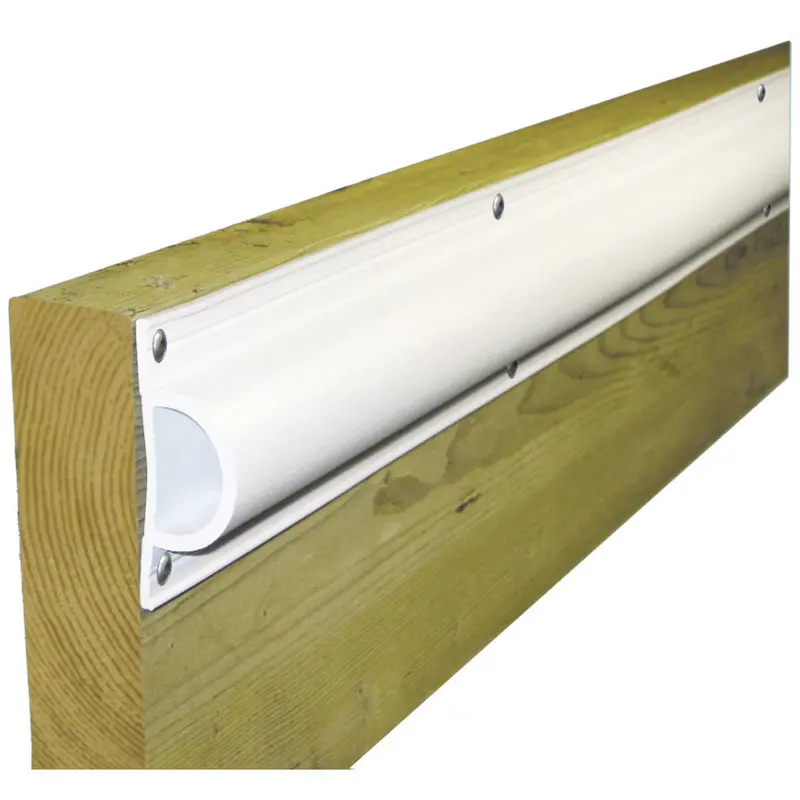 Dock Edge Standard "D" Pvc Profile 16Ft Roll - White 1