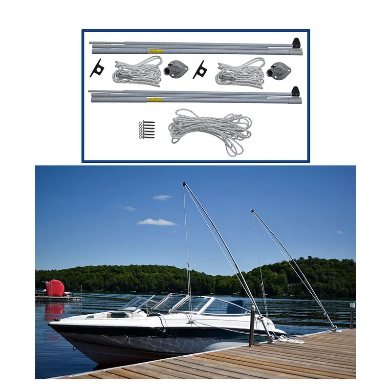 Dock Edge Supreme Ez-Stow Mooring Whips - 10' - 4,000Lbs - Up To 21' 1
