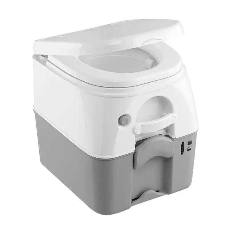 Dometic 975 Portable Toilet W/Mounting Brackets - 5 Gallon - Grey 1