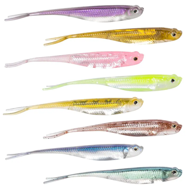 Dr.Fish Soft Plastic Minnow 3 Sizes 5/6Pcs 1