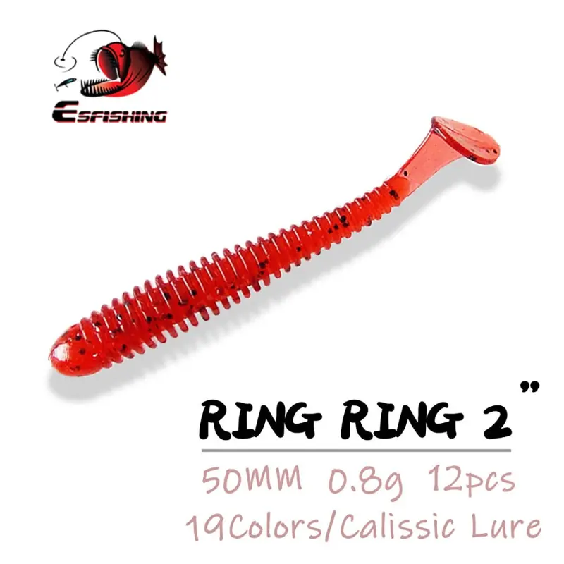 Esfishing Ring Ring Soft Shad 50Mm 12Pcs 1