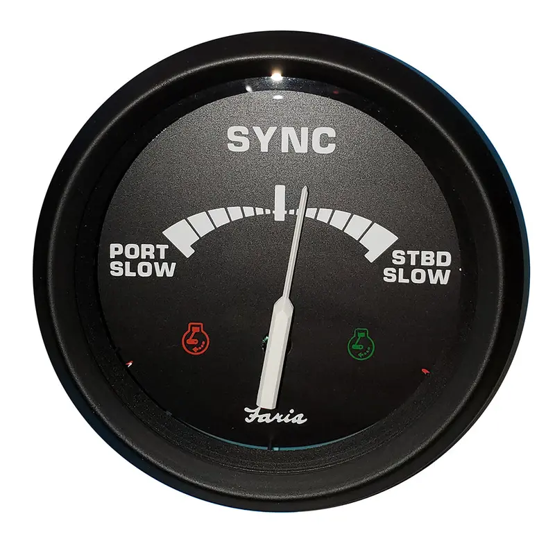 Faria 4" Gauge Engine Synchronizer F/Dual Engines Gas  Diesel 1