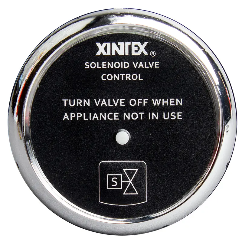 Fireboy-Xintex Propane Control  Solenoid Valve W/Chrome Bezel Display 1
