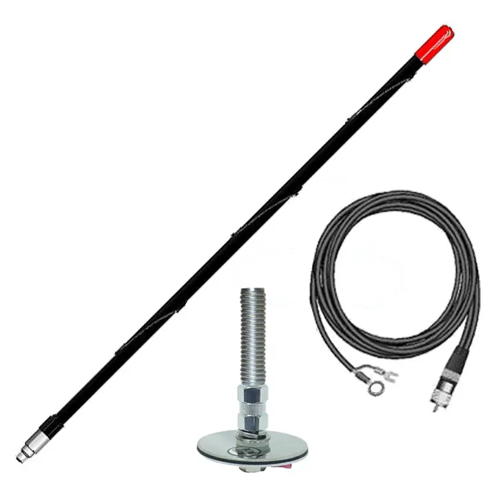Firestik 2' (61Cm) Single Roof Mount "Ngp" Kit Complete (Black) 1