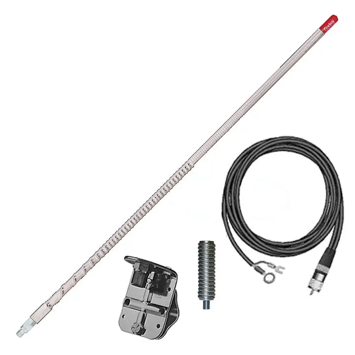 Firestik 4' (122Cm) Single Mirror "Ngp" Kit Complete (White) 1
