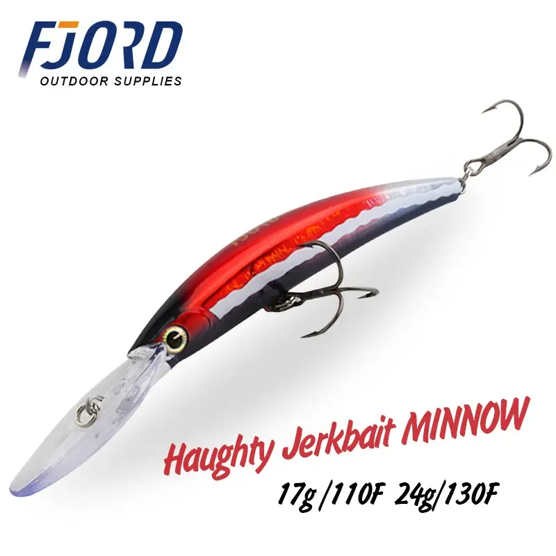 Fjord Haughty Hard Minnow Jerkbait 110Mm/17G 130Mm/24G 1