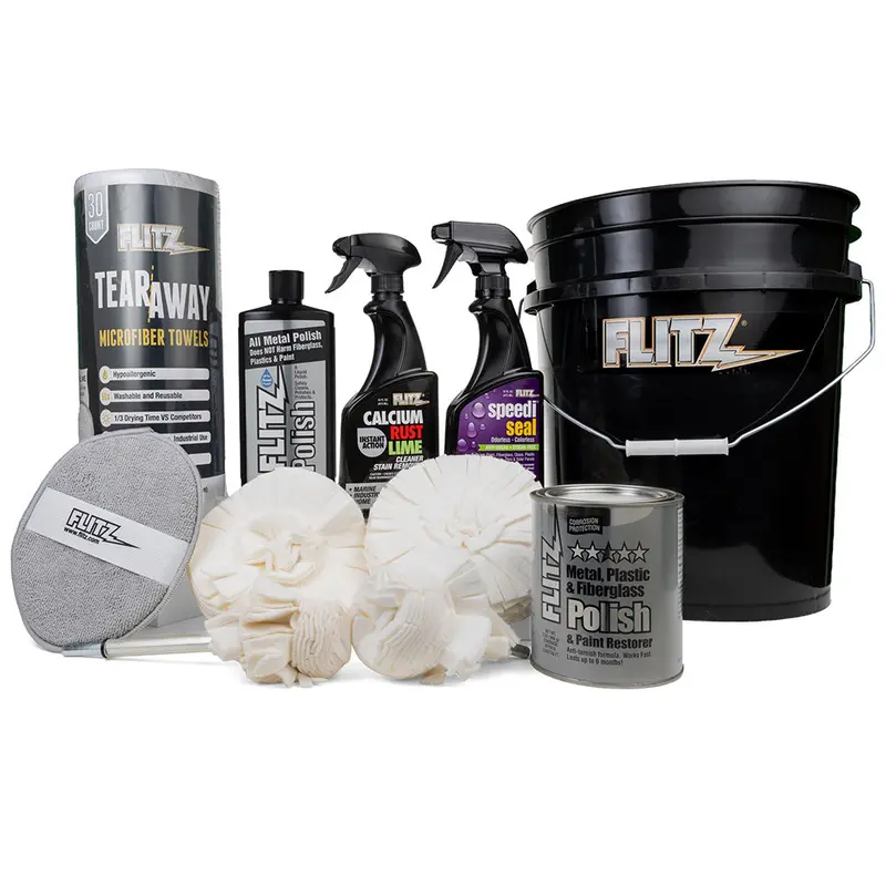 Flitz 5-Gallon Black Bucket Detailers Kit 1