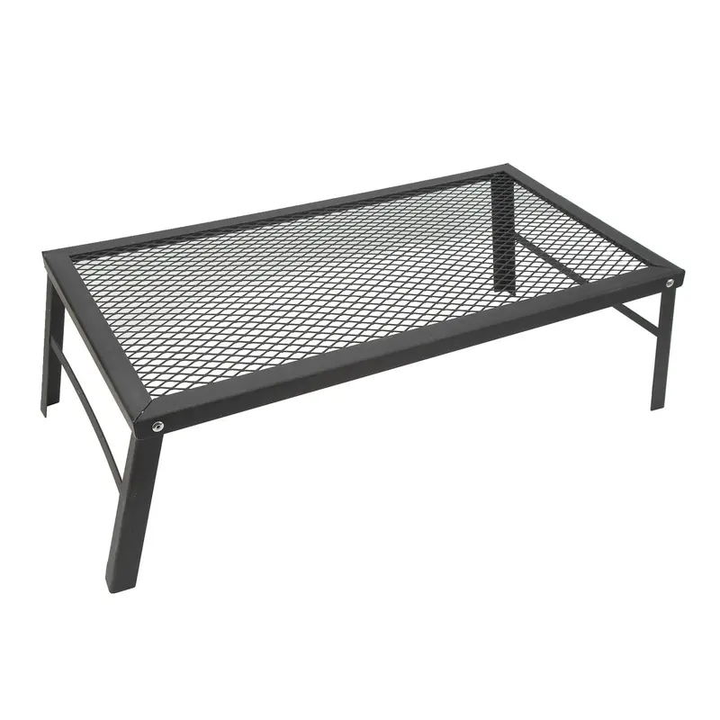 Folding Heavy Duty Iron Campfire Grill 1