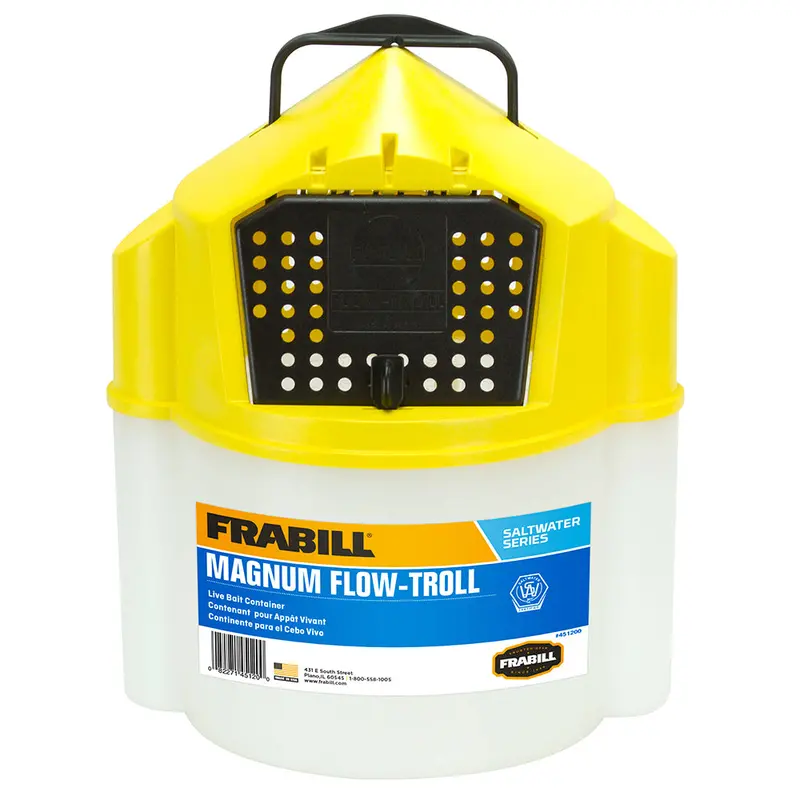Frabill Magnum Flow Troll Shrimp Bucket - 10 Quart 1