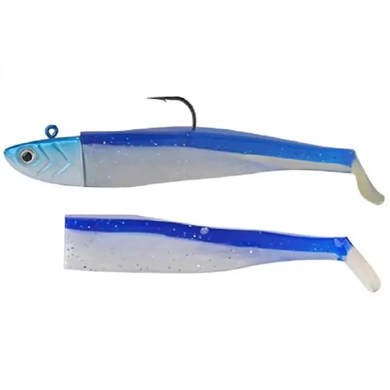 Ftk 5G 12G 25G Soft Plastic Minnow With Jig Head 9Cm 12Cm 1