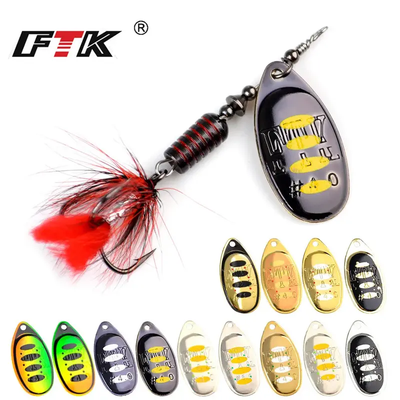 Ftk Inline Spinner Bait 7.5G 12G 17.5G 1Pc 1